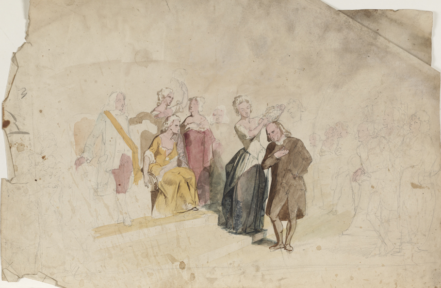 Franklin at Versailles [study]