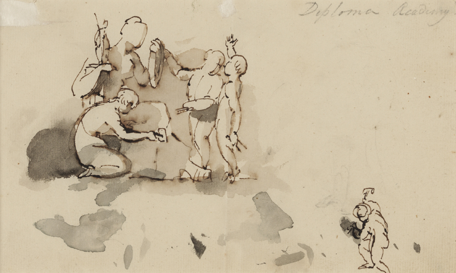 Diploma Academy of Fine Arts (Allegorical sketch)
