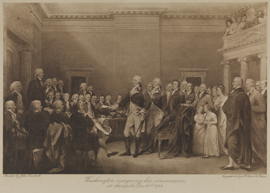 Washington Resigning his Commission