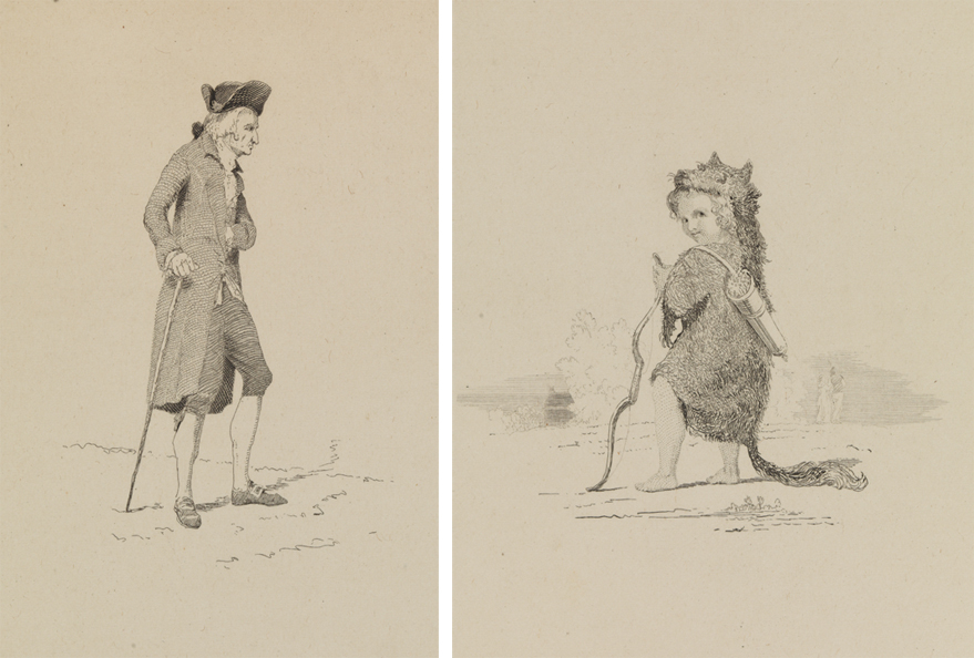 [Colonial man];  [Cupid in wolfskin]