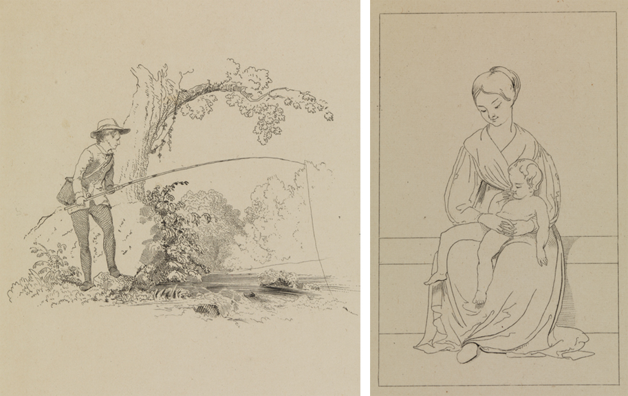 Untitled (Fisherman); (Woman and child), [two images]