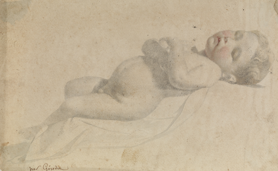 [Drawing of an infant]