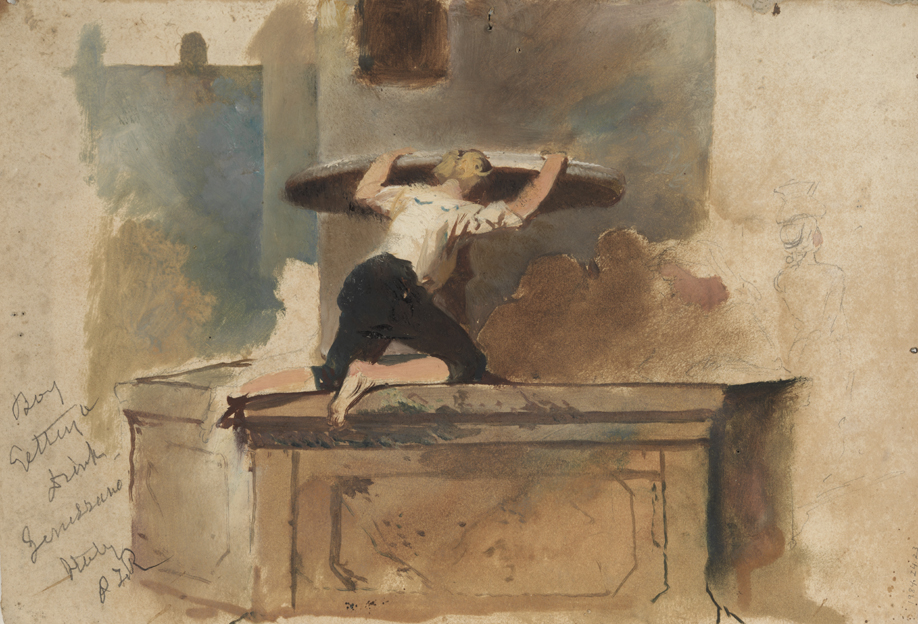 Boy Getting a Drink; Genessano Study