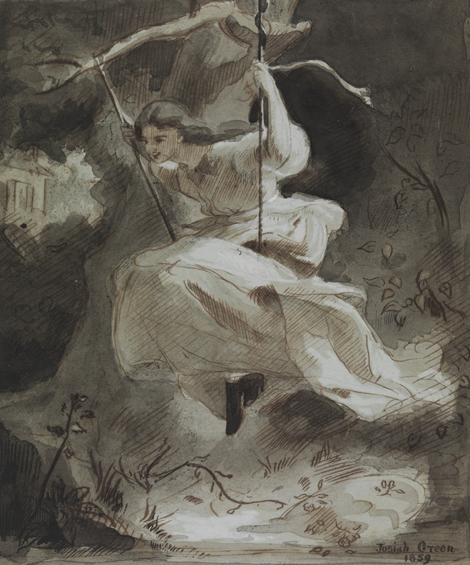 [Woman on swing]