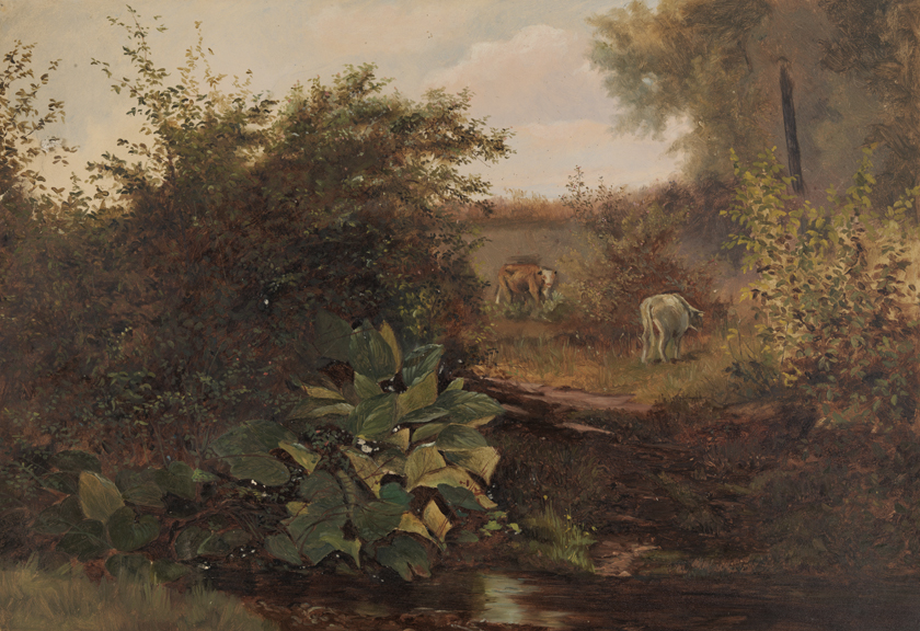 [Landscape with cattle]