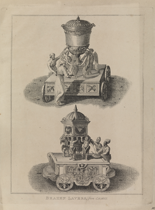 Brazen Lavers, from Calmet