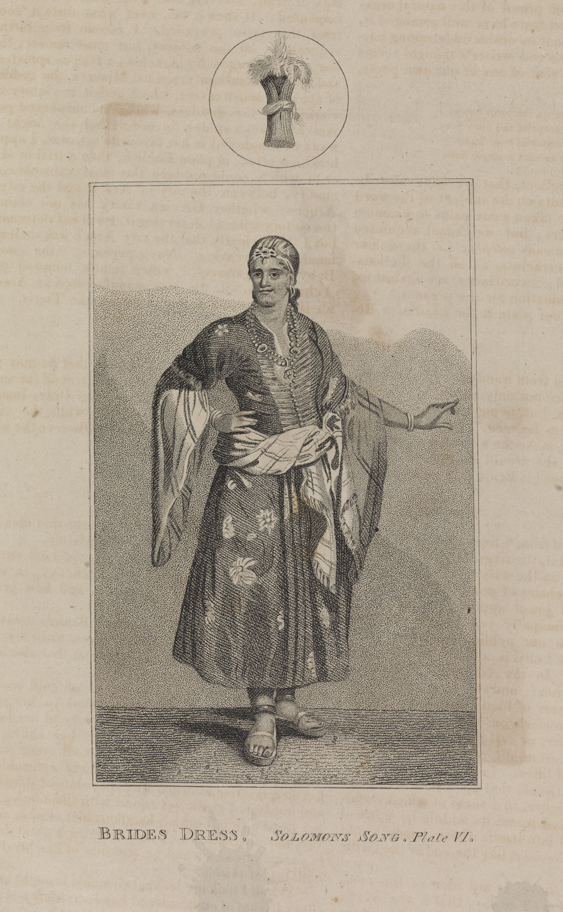 Brides Dress. Solomon Song. Plate VI.