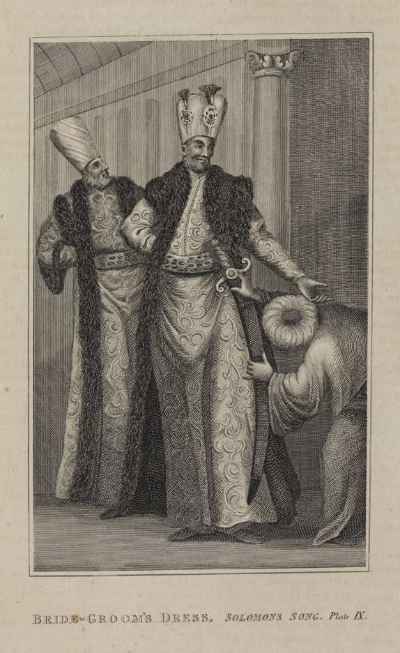Bride-Groom's Dress. Solomons Song. Plate IX.