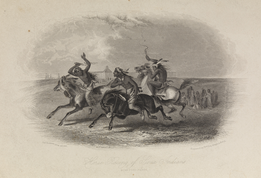 Horse Racing of Sioux Indians