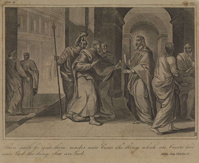 [Christ and the money-changers] Then Saith He unto them...