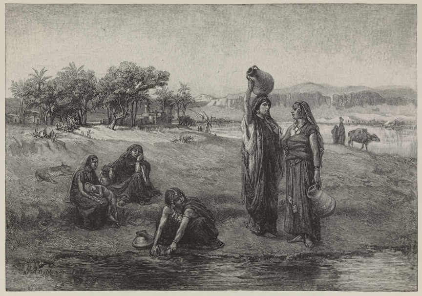 [Women drawing water from the Nile]
