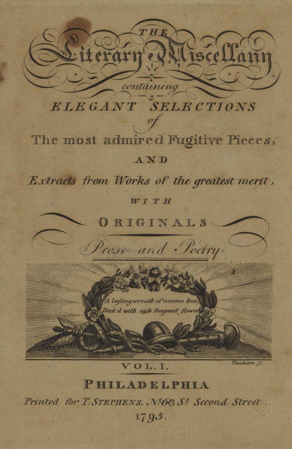 [The Literary Miscellany (title page)]