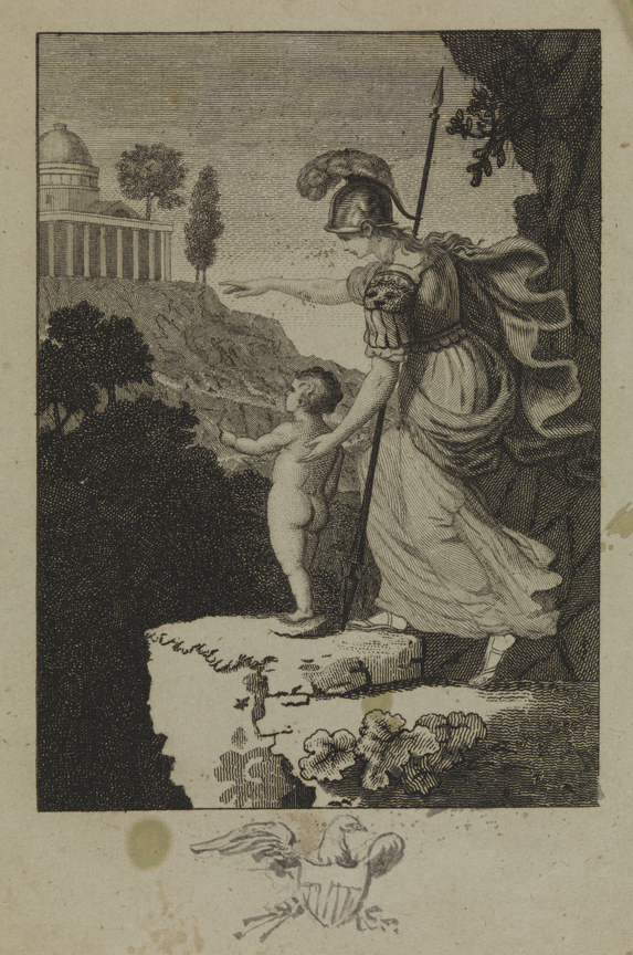 [Minerva guiding the American youth to the Temple of Wisdom]