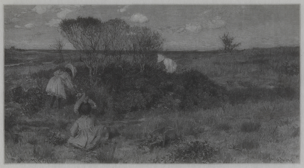 [Gathering autumn leaves]