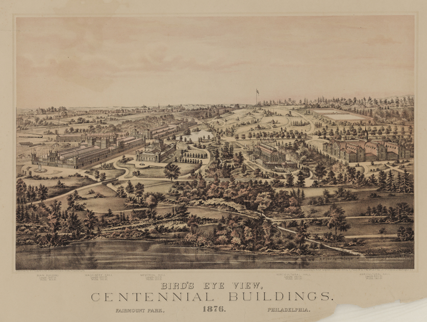 Bird's Eye View, Centennial Buildings.