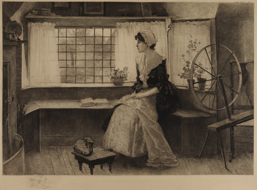 [Woman seated by window]