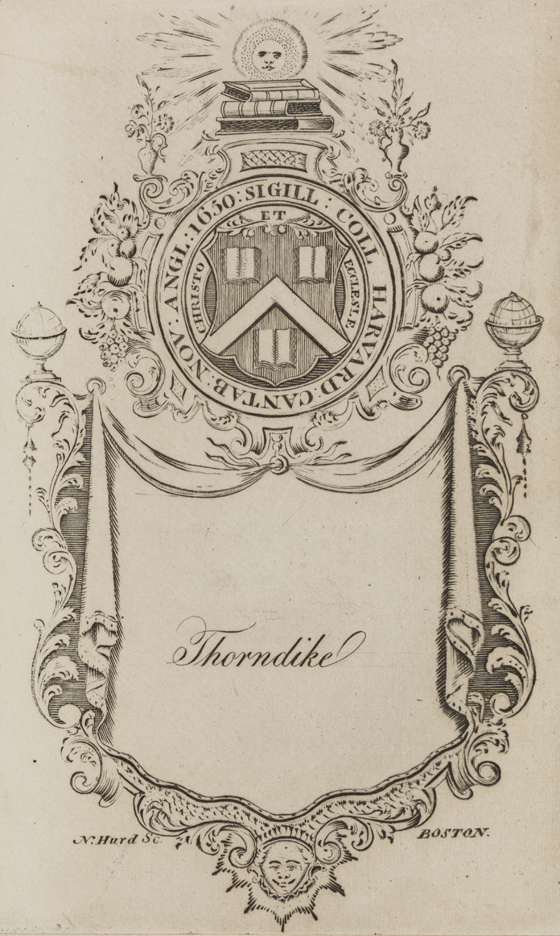 [Bookplate of Thorndike]