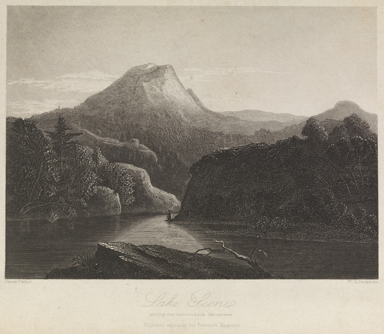 Lake Scene Among the Adironack Mountains