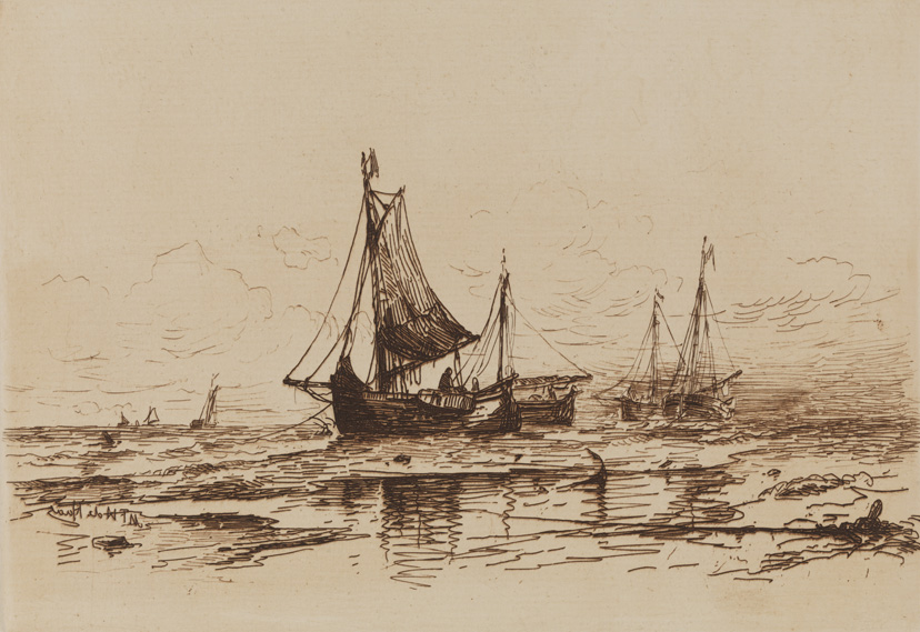 Fishing Boats on the Beach at Scheveningen