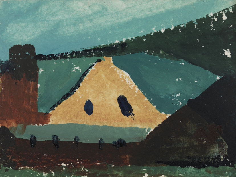 [Landscape with house]