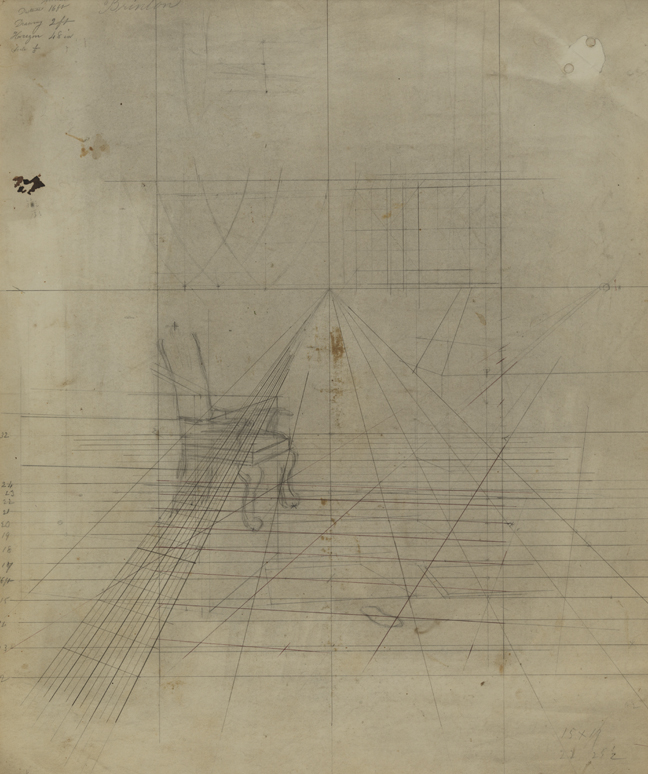 Portrait of Dr. John H. Brinton: Perspective Study