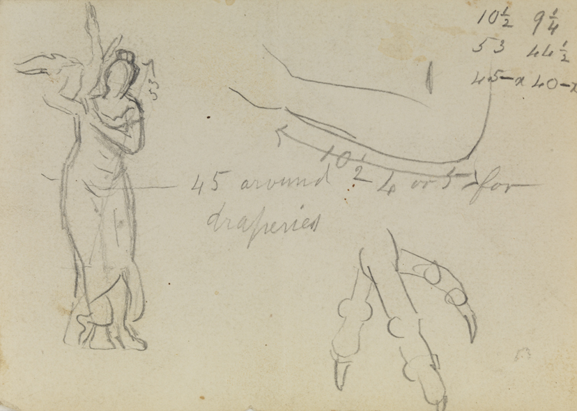 William Rush's "Water Nymph and Bittern": Studies of Figure, Arm, Claw