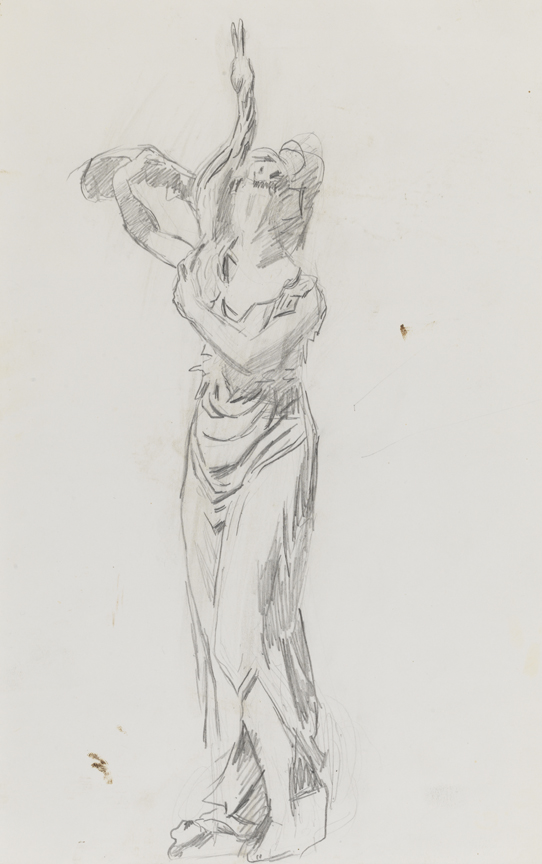 William Rush's "Water Nymph and Bittern": Frontal View