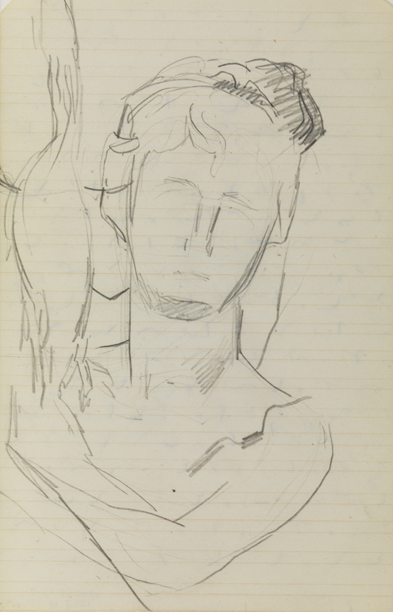 William Rush's "Water Nymph and Bittern": Head and Shoulders, Front View