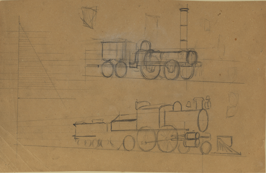 Locomotives: "Old Ironsides" and Baldwin "Atlantic" Engine
