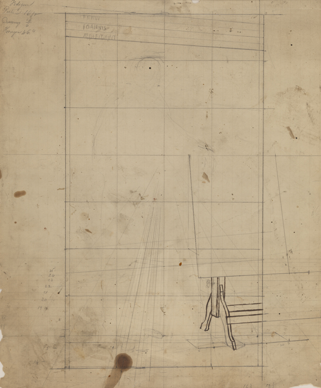 Portrait of Very Rev. John J. Fedigan: Perspective Study