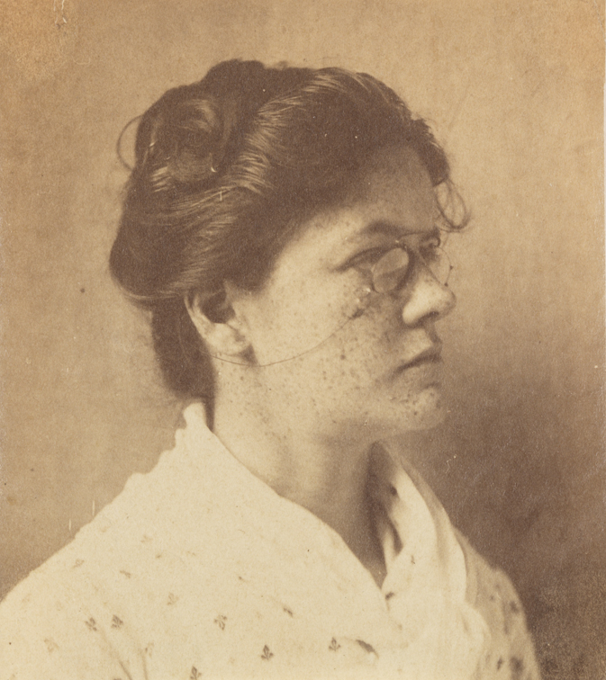 Elizabeth Macdowell, facing right