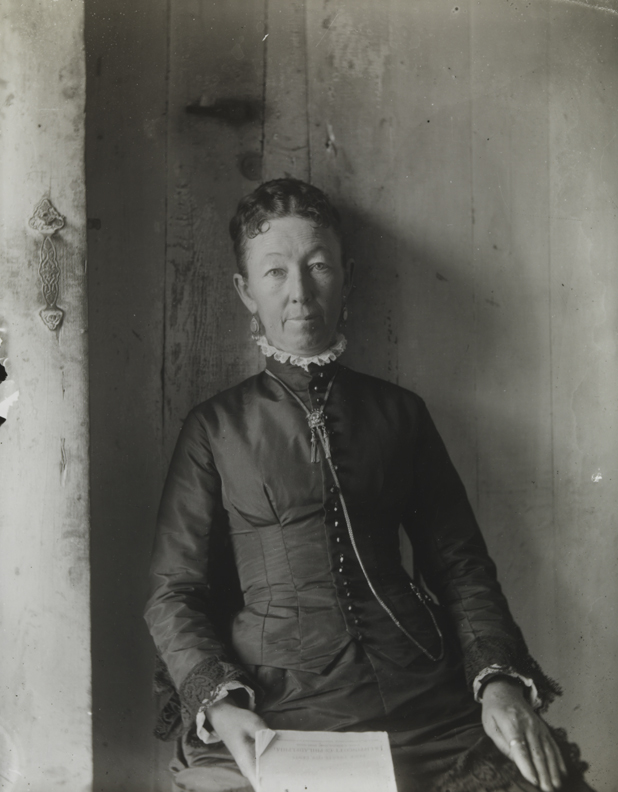 Woman sitting at BT Ranch