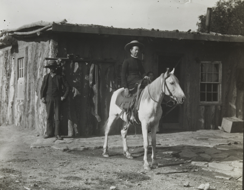 Woman on horse at BT Ranch