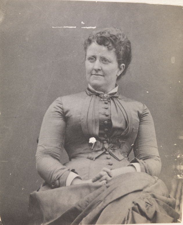 Blanche Hurlbut sitting