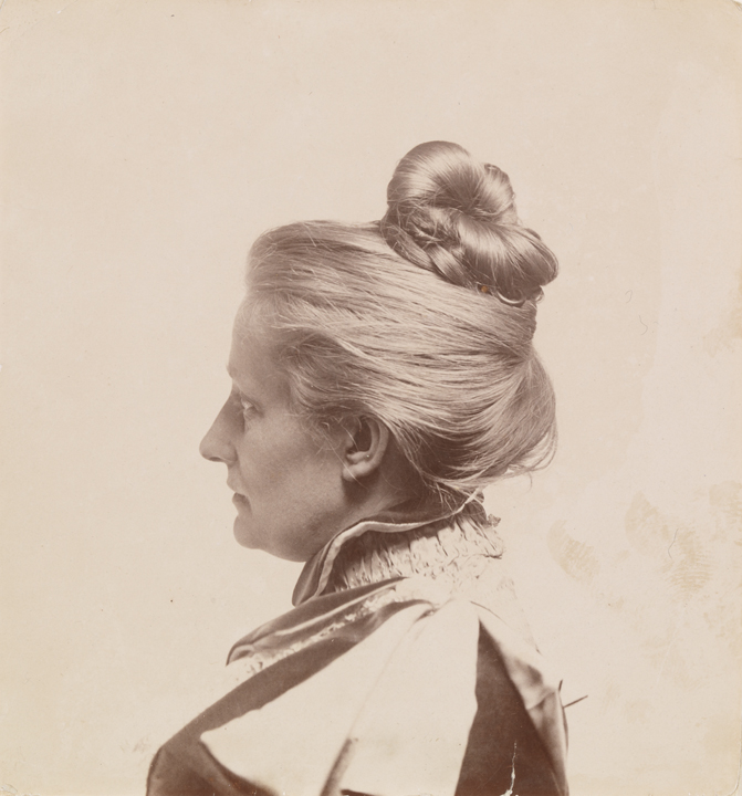 Unidentified woman, facing left