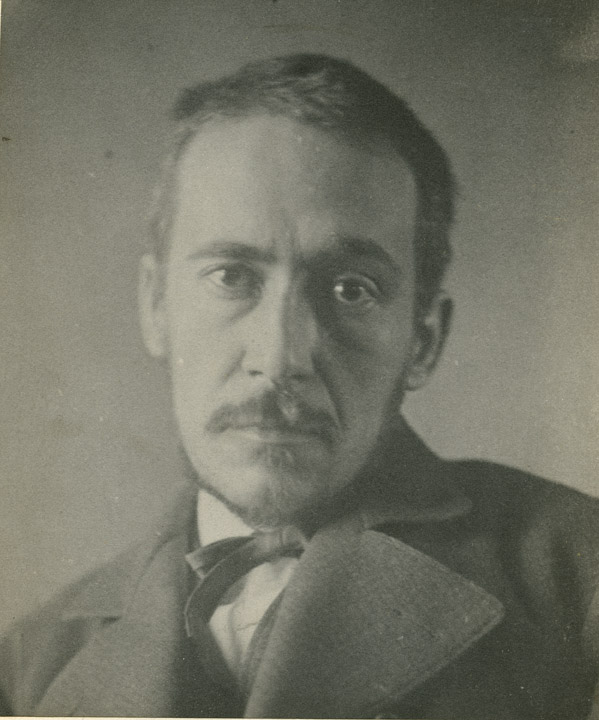 Thomas Eakins at age thirty-five to forty in a heavy wool jacket