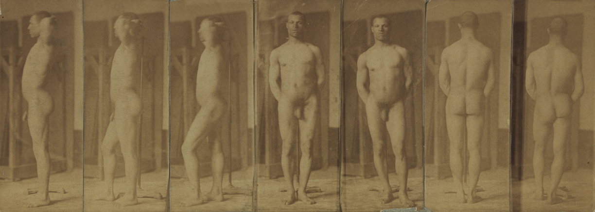 Naked series: African-American male, poses 1-7