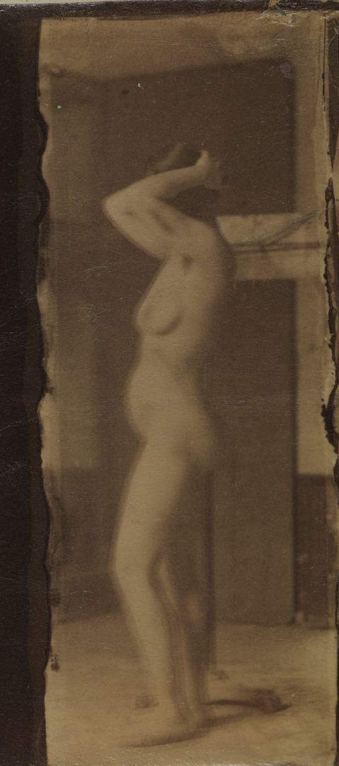 Naked series: female with dark mask