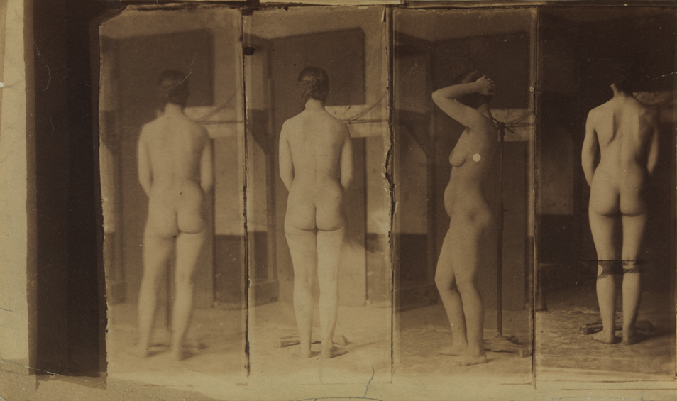 Naked series: female with dark mask