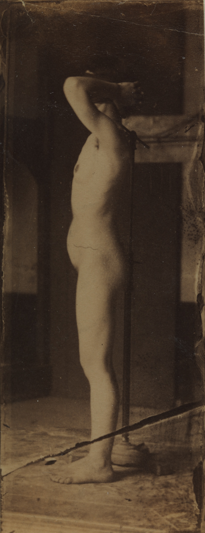 Naked series: "Lillie," female with dark mask