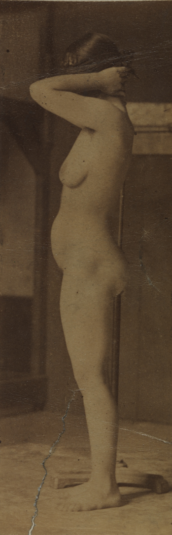 Naked series: female with dark mask