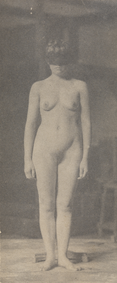 Female nude with black mask