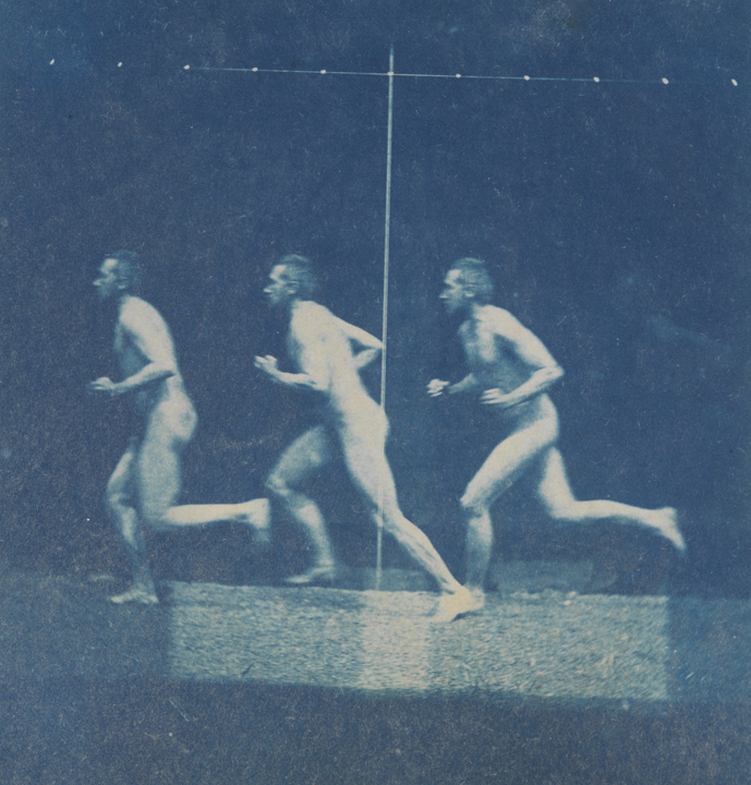 Motion study: Thomas Eakins nude, running to the left