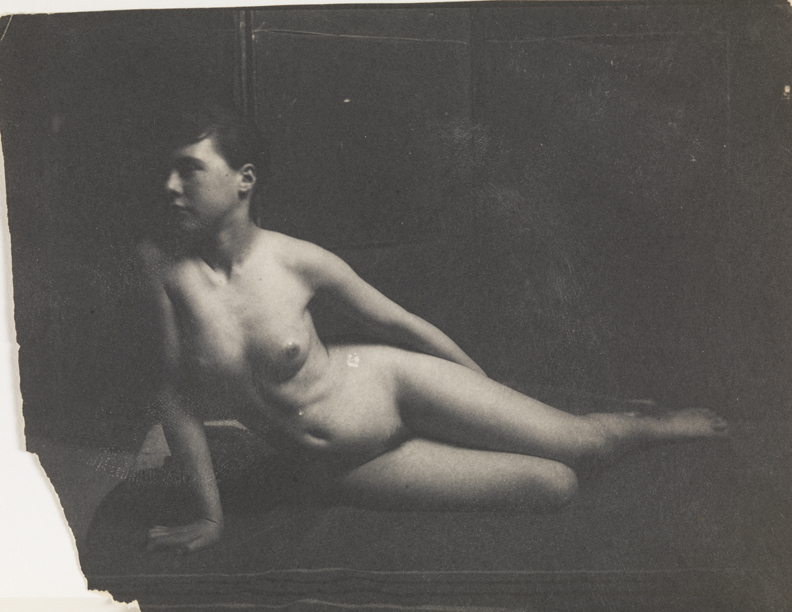 Female nude semireclining