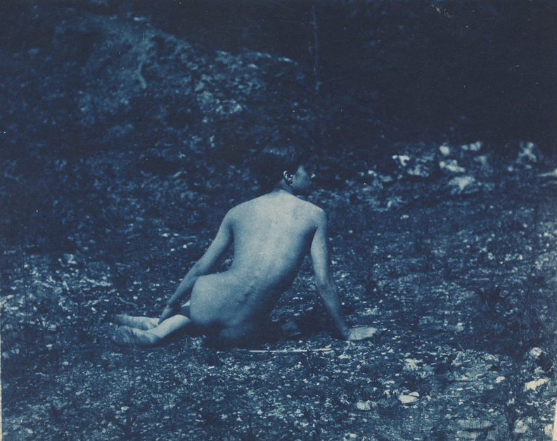 Susan Mcadowell Eakins nude, sitting, looking over right shoulder