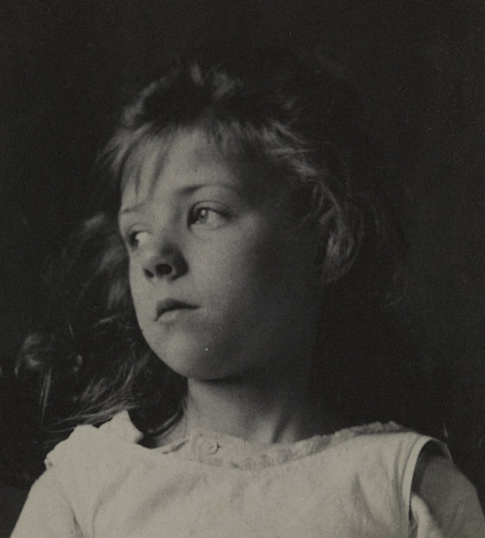 Unidentified girl, looking left