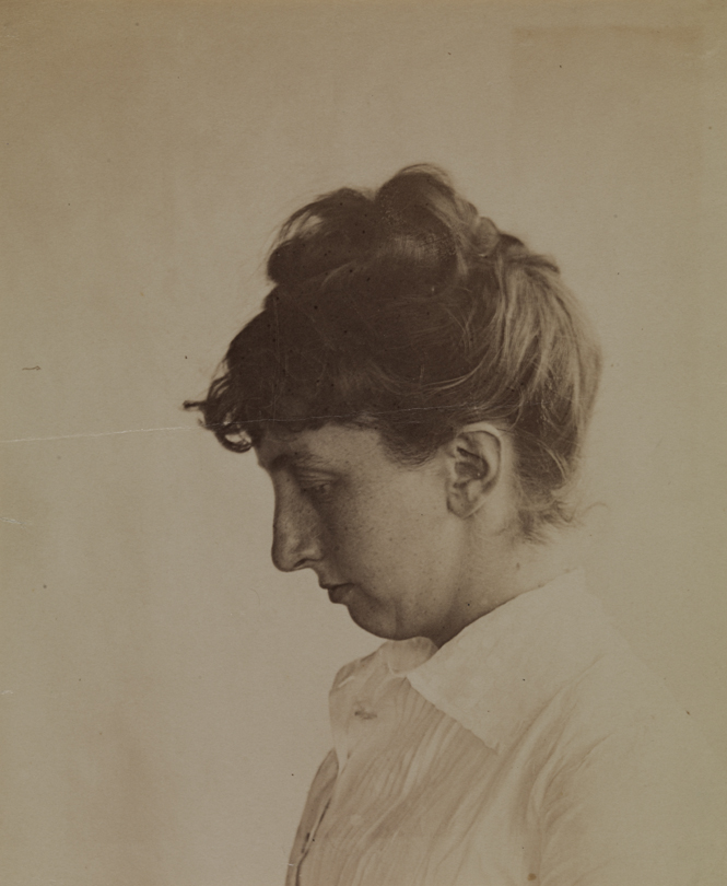 Catherine Flanagan Towne (?), left profile