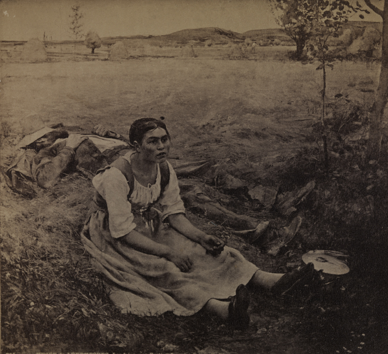 The Painting "Les Foins" by J. Bastien Lepage (Museé du Luxembourg)