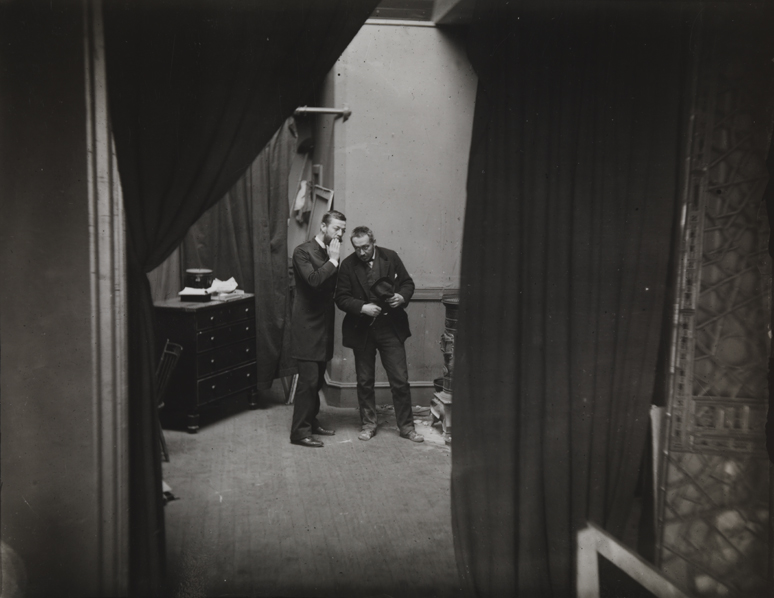 Thomas Eakins with Dr. Frederick Milliken, in Chestnut Street studio