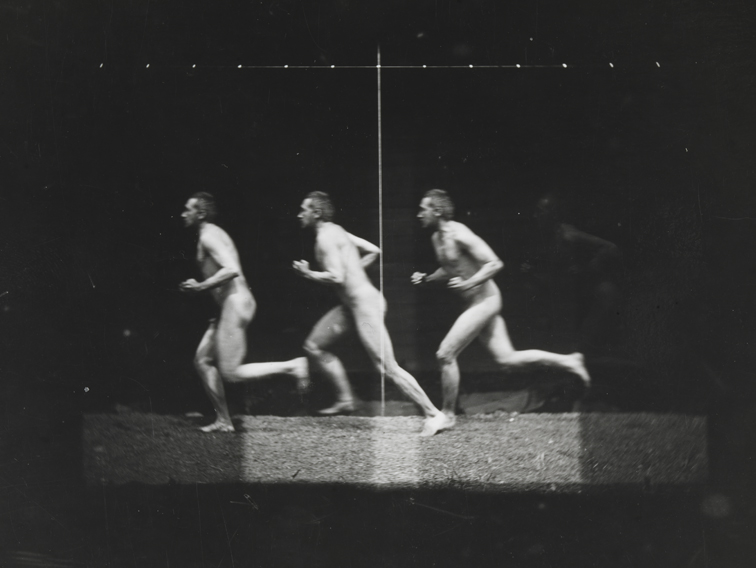 Motion study: Thomas Eakins nude, running to the left